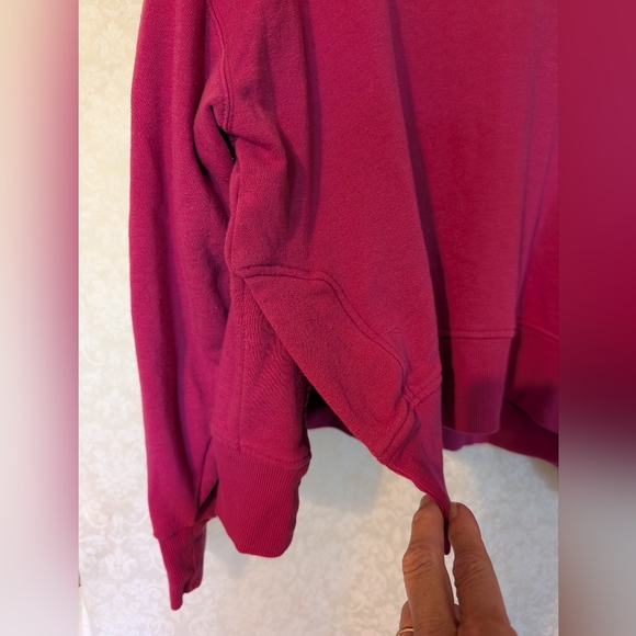 Lou & Grey Deep Pink Knit Sweatshirt Top Sz.Large - Picture 6 of 14